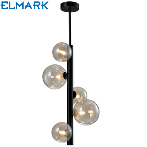 stropni-viseči-lestenec-elmark-črni-retro