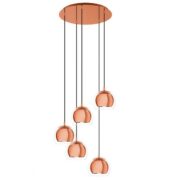 VISEČA SVETILKA ROCAMAR fi 585 mm E27 5X60W V DVEH BARVAH