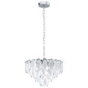 KRISTALNI VISEČI LESTENEC CARVARIO fi 485 mm E14 7X40W
