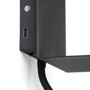 STENSKA LED SVETILKA Z DVEMA STIKALOMA IN USB VHODOM ROSTAM 2X3W 3000K