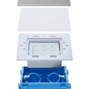 ZUNANJA VGRADNA LED SVETILKA VG850/LED 85X85 mm  0,8W 4200K IP65