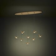 VISEČA ZATEMNILNA LED SVETILKA PARATEBUENO 1160 mm 8X4,2W 3000K V TREH BARVAH