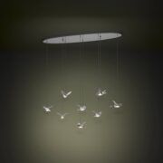 VISEČA ZATEMNILNA LED SVETILKA PARATEBUENO 1160 mm 8X4,2W 3000K V TREH BARVAH