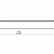 LED SVETILKA Z VTIČNICO LS4098V 705 mm 10W 4000K IP44