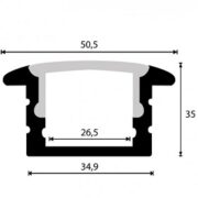 VGRADNI ALU PROFIL ALU5035A 2 METRA