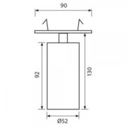 VGRADNA SVETILKA LUX GVG GU10