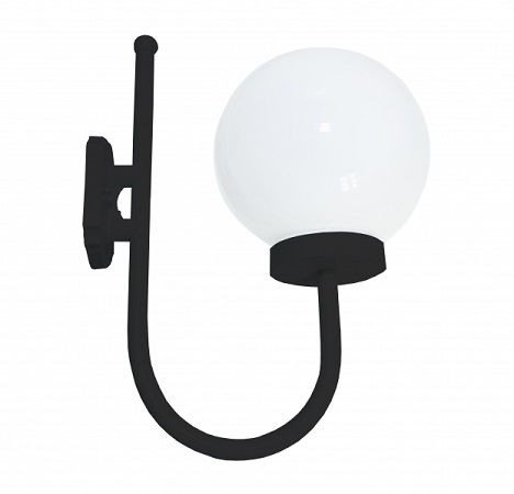 zunanja-fasadna-stenska-svetilka-okrogla-bučka-črna