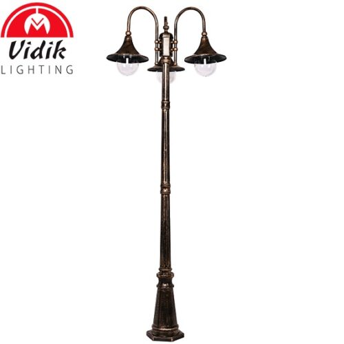 klasična-cestna-ulična-svetilka-steber-barva-staro-zlato-ip44