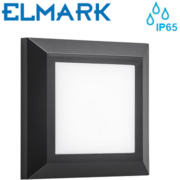 NADGRADNA LED SVETILKA 125X125 mm 4W 4000K IP65 V ČRNA ALI SIVA