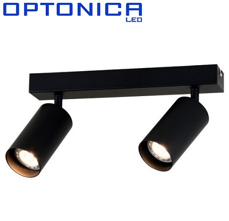 dvojni-gu10-enojni-reflektor-črni