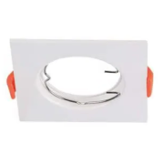 VGRADNA SVETILKA 81X81 mm GU10 ČRNA ALI BELA