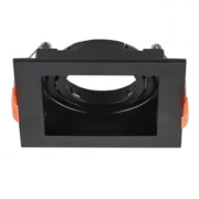 VGRADNA SVETILKA 102X102 mm GU10 ČRNA ALI BELA