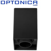 STROPNI REFLEKTOR 85X85 mm GU10 BELI ALI ČRNI