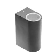 ZUNANJA STENSKA SVETILKA TIAGO 2XGU10 IP54 ČRNA ALI INOX