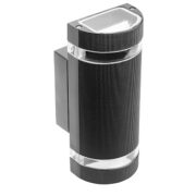 ZUNANJA STENSKA SVETILKA SILVA 2XGU10 IP54 SIVA ALI ČRNA