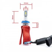 H11 LED KOMPLET SIJALK ZA GLAVNE LUČI 24W 4000 Lm 6000K 12/24V PHILIPS ZES DIODE OCTOPUS HLAJENJE