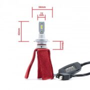 H7 LED KOMPLET SIJALK ZA GLAVNE LUČI 24W 4000 Lm 6000K 12/24V PHILIPS ZES DIODE OCTOPUS HLAJENJE