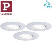 ZATEMNILNA VGRADNA LED SVETILKA CALLA fi 90 mm SET 3X5,2W 4000K IP65 V DVEH BARVAH