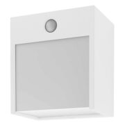 SENZORSKA ZUNANJA STENSKA LED SVETILKA BALIMO 12W 4000K IP44 ČRNA ALI BELA