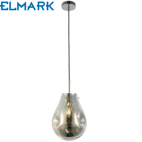 retro-vintage-viseča-svetilka-steklena-črna