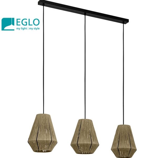 VISEČA SVETILKA IZ VRVICE ALDERNEY 900 mm 3XE27