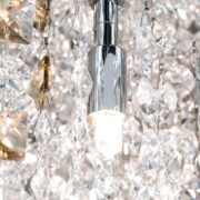 KRISTALNI VISEČI LESTENEC CRYSTALRIVER 1200 mm G9 21X33W ZLATI ALI KROM