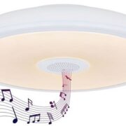 RGB BLUETOOTH LED SVETILKA RAFFY Z ZVOČNIKOM 280 mm 18W+3W+3W 3000K-6500K IP44