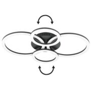 ZATEMNILNA STROPNA LED SVETILKA  PARRAPOS-Z fi NASTAVLJIVA SVETLOBA OD 2700K DO 6500K UPRAVLJANJE S PAMETNIM TELEFONOM