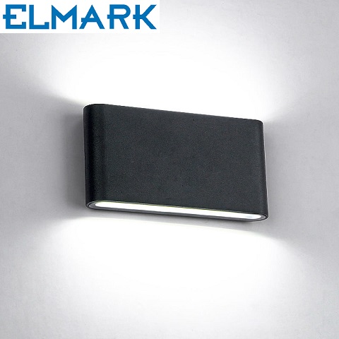 zunanja-fasadna-stenska-led-svetilka-dvojni-snop-dol-gor-ip65-črna