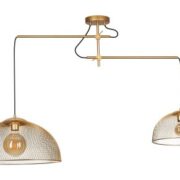 VISEČA SVETILKA CONCEPT 1700 mm E27 2X60W ČRNA ALI ZLATA
