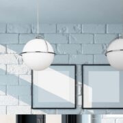 VISEČA SVETILKA SATURN fi 340 mm E27 60W V DVEH BARVAH