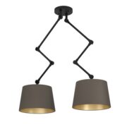 VISEČA SVETILKA PISTUNIO fi 350 mm E27 2X40W V DVEH BARVAH