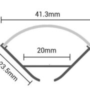 VOGALNI ALU PROFIL 2 METRA