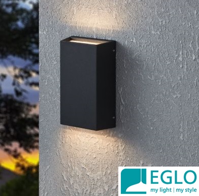 zunanja-stenska-led-kvadratna-svetilka-eglo-dvojni-snop