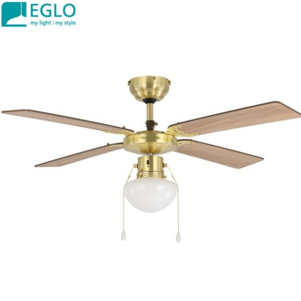 STROPNI VENTILATOR S SVETILKO FORTALEZA fi 1066 mm E27 V DVEH BARVAH