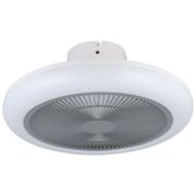 STROPNI VENTILATOR Z LED SVETILKO KOSTRENA fi 455 mm 25,5W KRISTAL EFEKT V DVEH BARVAH