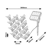 SOLARNA  LED VERIGA BOBUS 3,8 METRA 2700K IP44