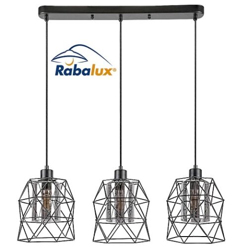 viseča-vintage-svetilka-trojna-kovina-steklo