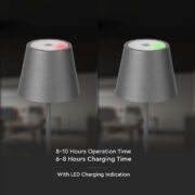 AKUMULATORSKA NAMIZNA TOUCH ZATEMNILNA LED SVETILKA 2W V ŠTIRIH BARVAH IP54