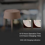 AKUMULATORSKA NAMIZNA TOUCH ZATEMNILNA LED SVETILKA 2W IP54