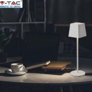 AKUMULATORSKA NAMIZNA TOUCH ZATEMNILNA LED SVETILKA 3W 3000K DO 6000K BELA ALI ČRNA