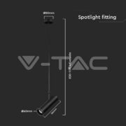 REFLEKTOR GU10 BELI ALI ČRNI