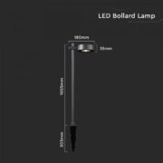 VRTNA VBODNA LED SVETILKA 6W IP65 BELA ALI ČRNA