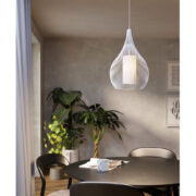 VISEČA SVETILKA RAZONI fi 325 mm E27 60W ČRNA ALI BELA