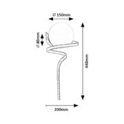 STENSKA SVETILKA SARABI E27 20W