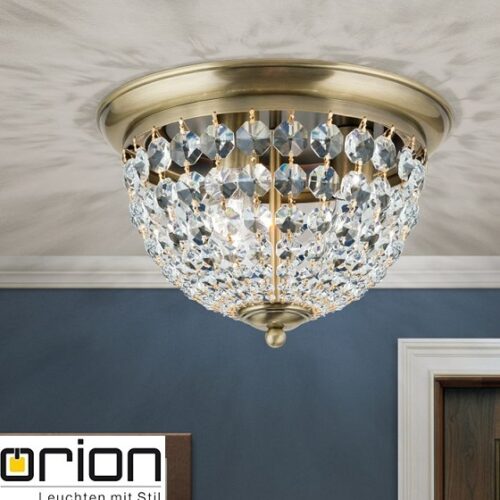 kristalna-stropna-klasična-svetilka-350-mm-patina