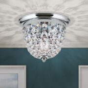 KRISTALNA STROPNA SVETILKA PLAFOND fi 260 mm E27 V TREH BARVAH