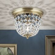KRISTALNA STROPNA SVETILKA PLAFOND fi 260 mm E27 V TREH BARVAH