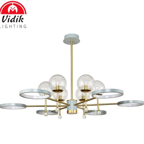 VISEČA SVETILKA 1100 mm 6XG9+72W+5W LED Z DALJINSKIM UPRAVLJANJEM