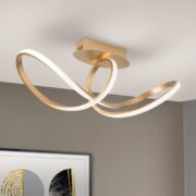 ZATEMNILNA STROPNA LED SVETILKA CIRCUS fi 610 mm 30W 3000K ZLATA ALI SREBRNA